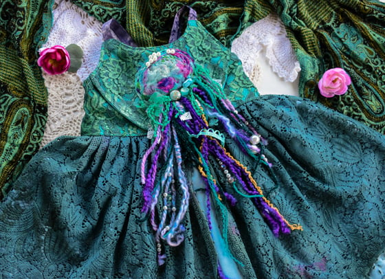 Image of Jellyfish Hand Dyed Dress no. 002 