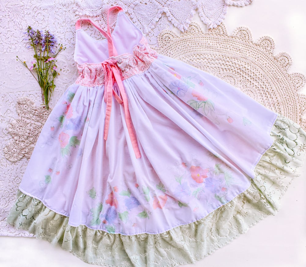 Image of Vintage Floral Hi-Low Dress no. 003 
