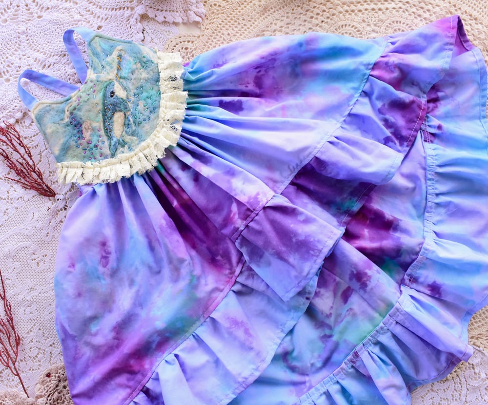 Image of Narwhal Ice Dyed Hi-Low Dress no. 004 