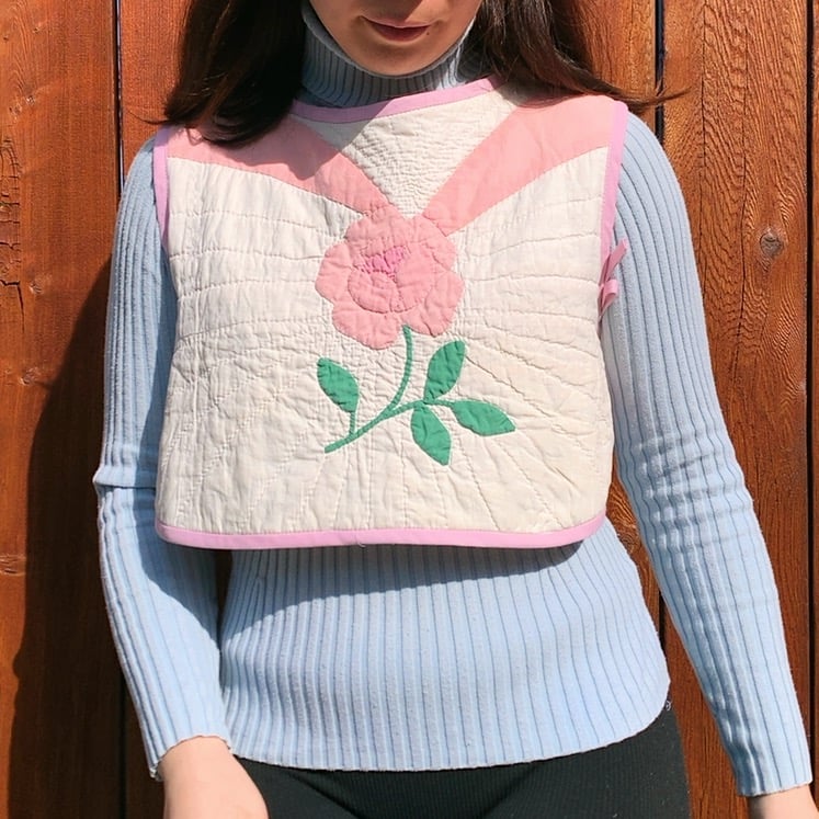 Image of Side Tie Top — Antique Roses