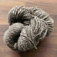 Image 1 of Medium Brown Alpaca Blend Handspun Yarn