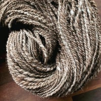 Image 2 of Medium Brown Alpaca Blend Handspun Yarn