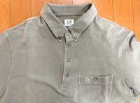 Image 2 of CP company vintage garment dyed cotton polo shirt, made in Italy, size L