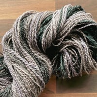 Image 2 of Wool and Silk Blend Ombre Handspun Yarn