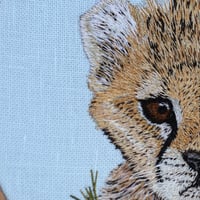 Image 2 of Embroidered Baby Cheetah