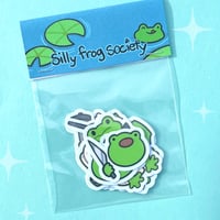 Image 1 of Silly frog society sticker set