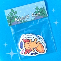 Image 1 of Axolotl fun! sticker set