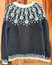 Image 3 of Stars of Barbro - Icelandic wool sweater - Galaxy - Ready to ship