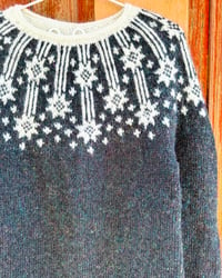 Image 2 of Stars of Barbro - Icelandic wool sweater - Galaxy - Ready to ship