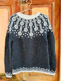 Image 1 of Stars of Barbro - Icelandic wool sweater - Galaxy - Ready to ship