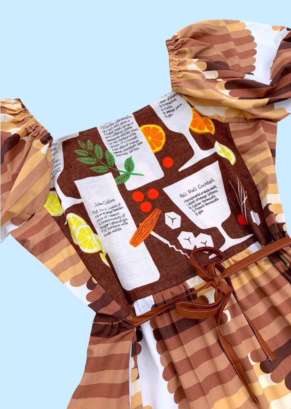 Image of Puff Sleeve Tea Towel Dress — Cocktail Recipes