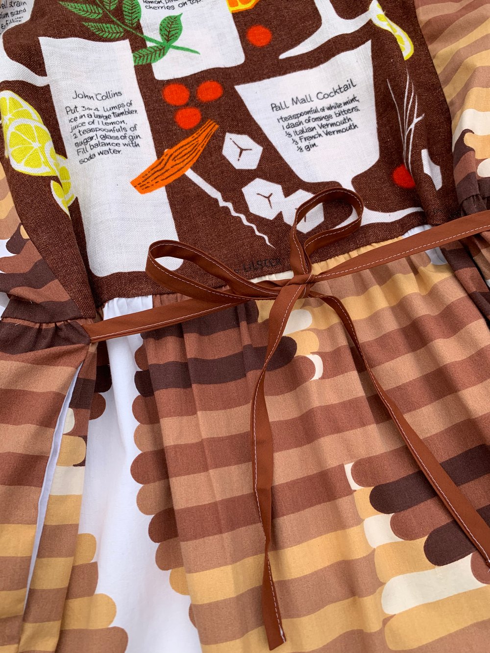 Image of Puff Sleeve Tea Towel Dress — Cocktail Recipes
