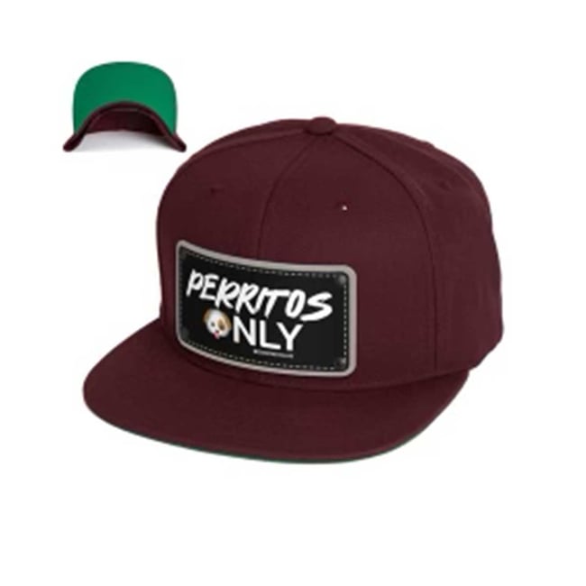 Perritos Only Snapback Burgundy (ships 5-7 days) *FREE SHIPPING*