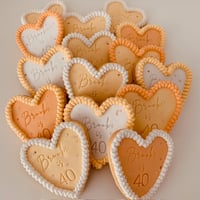Image 3 of Vintage Frill Hearts- Custom Text ❤️
