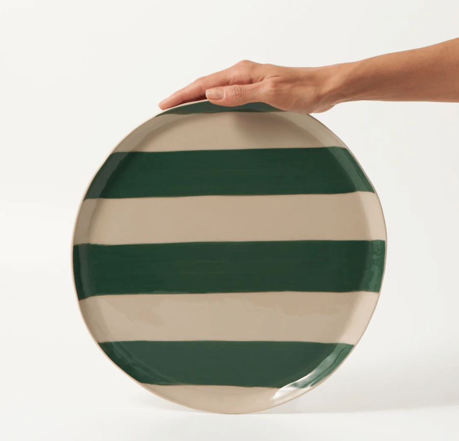 Image of Green Striped Platter