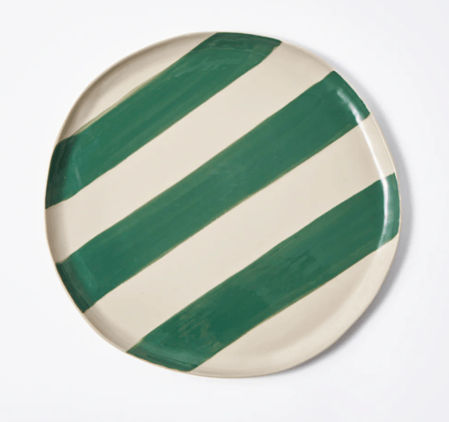 Image of Green Striped Platter