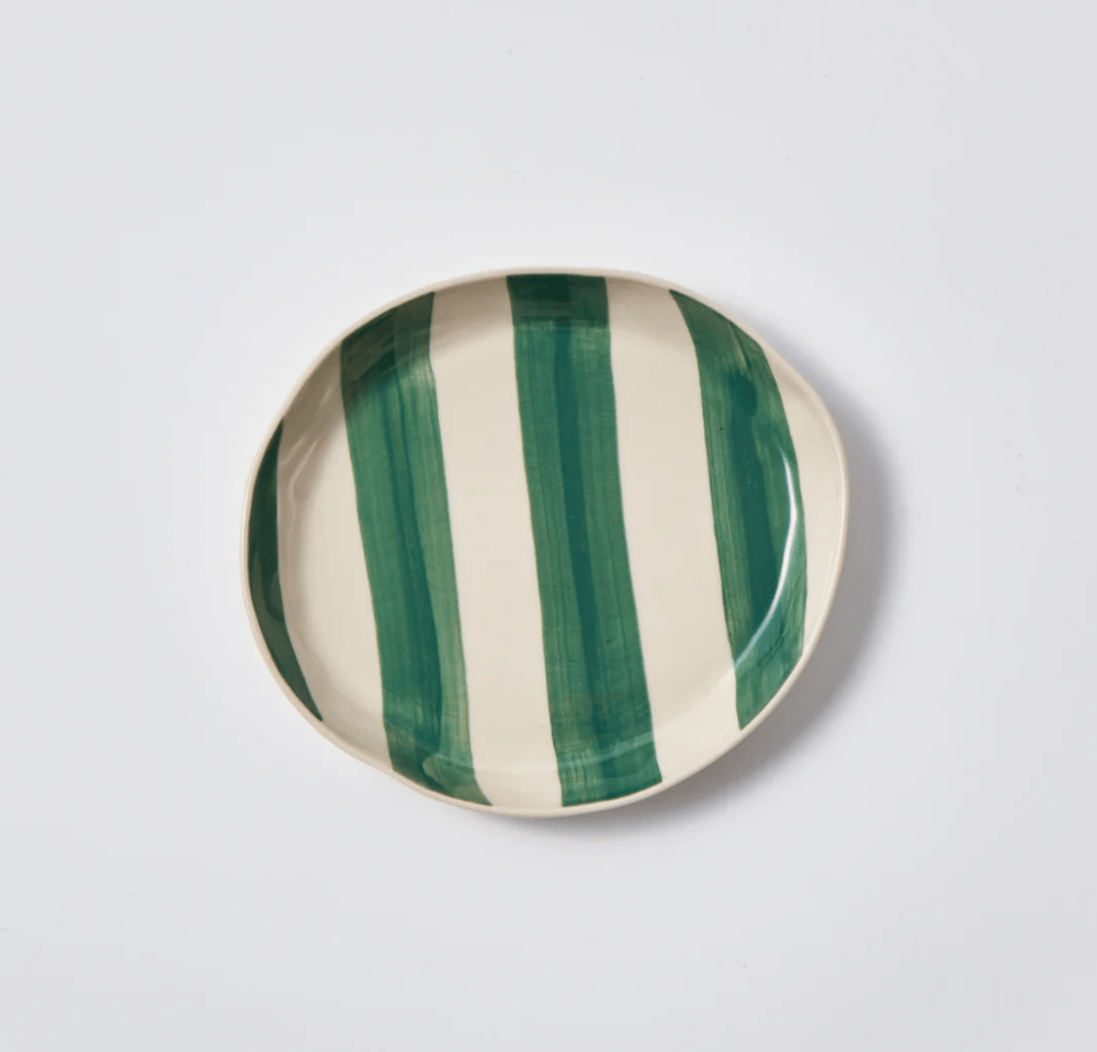 Image of Green Striped Plate