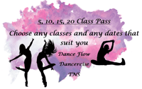 5, 10, 15 or 20 Class Pass