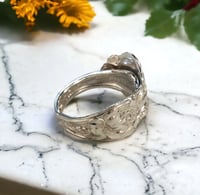 Image 3 of Antique Violet Sterling silver Spoon Ring (dated 1904)