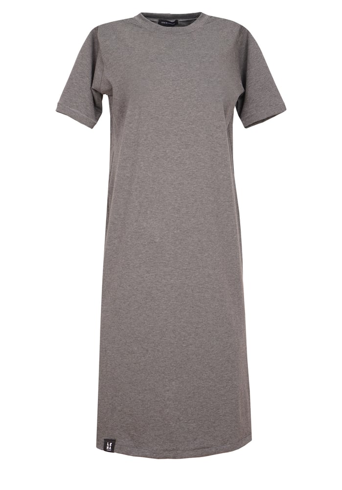 Image of Kleid anthrazit meliert