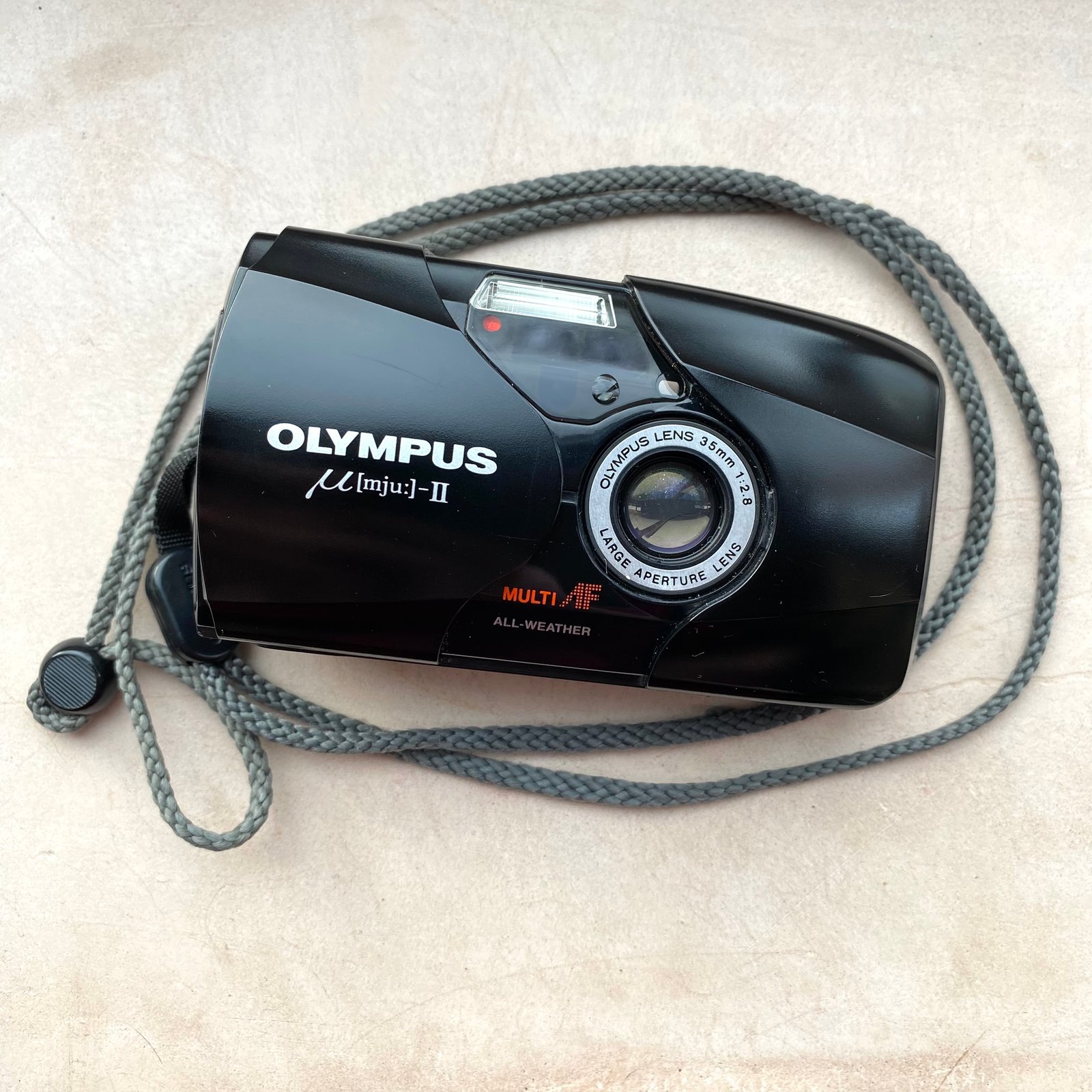 Special Color-Olympus u mju II 35mm Point & Shoot Film Camera Pink/Purple/Black