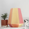 Table lamp PAULA peach, vanilla & coral