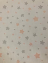 Image 1 of Piqué de Canutillo - Estrellas - Blanco/Rosa/Gris - 10€/m