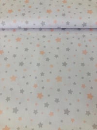 Image 3 of Piqué de Canutillo - Estrellas - Blanco/Rosa/Gris - 10€/m