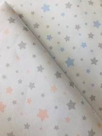 Image 5 of Piqué de Canutillo - Estrellas - Blanco/Rosa/Gris - 10€/m