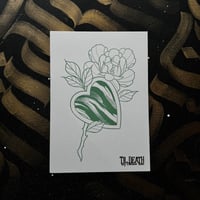 PEONY HEART PRINT