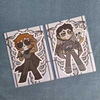 [THE LOCKED TOMB - Gideon the Ninth] Griddle and Harrowhark - Vinyl Stickers