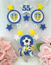 Image 11 of Personalised Football Cake Topper, Football Centrepiece, Football Party Decor, Soccer Cake Topper