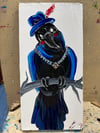 Dapper Crows: set of two 6”x12” oil on canvas ready to ship 5-15-2024!