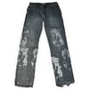 Grey / Blue Straight Fitting Distressed Jeans Size 28"