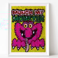 Image 2 of Monster Munch needlepoint kit 