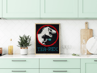 Tea-Rex needlepoint kit 