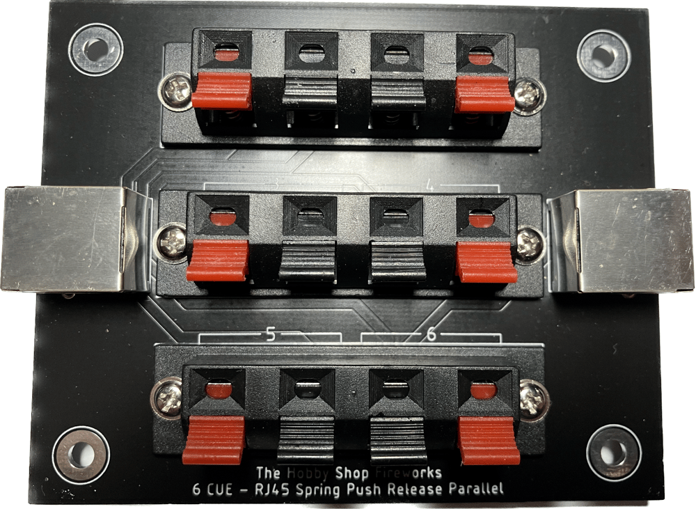 6 Cue Spring Push Release - 2 RJ45