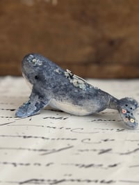 Image 5 of Spun cotton whale ornament