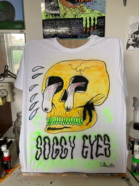 Image of Soggy Eyes  Airbrushed T-shirt 