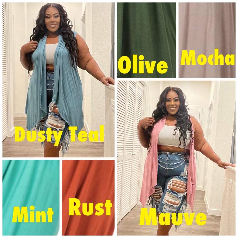 Image of 3PACK PLUS SIZE DRAPED OPEN FRONT CARDIGAN