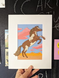 Image 1 of Cut paper western horse