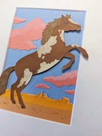 Image 3 of Cut paper western horse