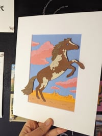 Image 2 of Cut paper western horse