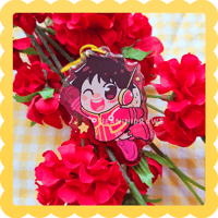 Image 1 of egghead luffy ✨ epoxy acrylic charm