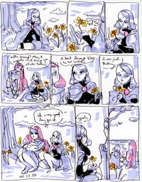 daffodil comic page (original artwork)