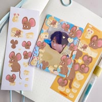 Image 2 of Cheese Mouse sticker sheet