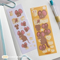 Image 1 of Cheese Mouse sticker sheet