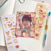 Image 2 of Bread Fox sticker sheet