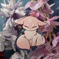 Image 2 of [GENSHIN IMPACT] Yae Miko Fox - keychain -  double sided different design!