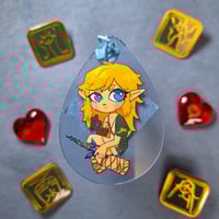 Image 3 of [ZELDA: Tear's of the Kingdom] Link/Zelda Keychain 